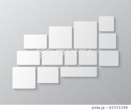 Vector empty collage board thirteen images, photos Vector empty collage board thirteen images, photos 65555399