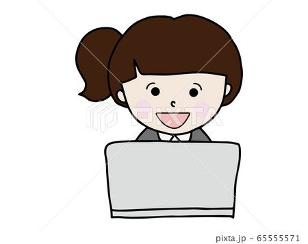 ビジネスマン　　パソコン　テレワーク 65555571