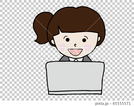 ビジネスマン　　パソコン　テレワーク 65555571