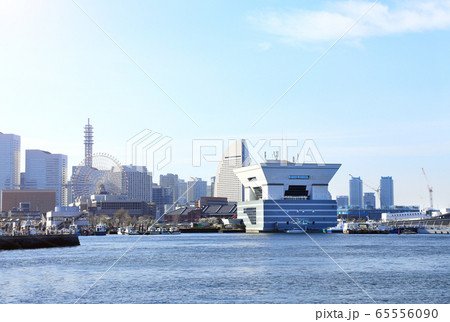 View of Yokohama city and Tokyo Bay, Japan 65556090