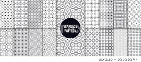 Geometric Seamless Patterns Retro 90s Graphics のイラスト素材