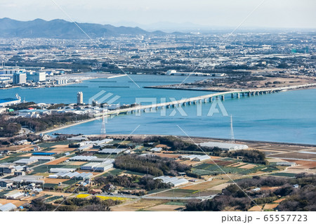 蔵王山展望台より三河港大橋を見下ろす 65557723