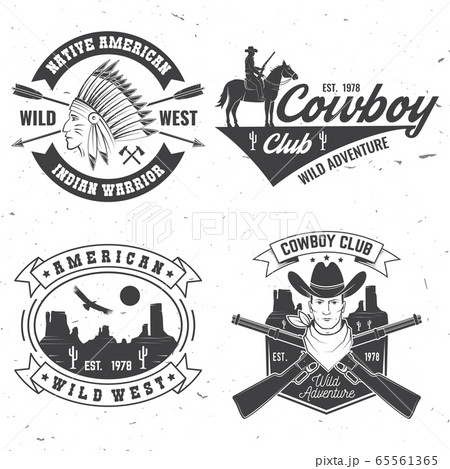 Cowboy club badge. Ranch rodeo. Vector. Concept for shirt, logo, print, stamp, tee with cowboy and shotgun. Vintage typography design with wild west and western rifle silhouette. Cowboy club badge. Ranch rodeo. Vector. Concept for shirt, logo, print, stamp, tee with cowboy and shotgun. Vintage typography design with wild west and western rifle silhouette. 65561365