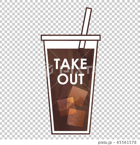 テイクアウトのアイスコーヒーのイラスト Take Out Epsのイラスト素材