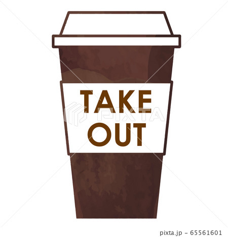 テイクアウトのコーヒーのイラスト-TAKE OUT.eps 65561601