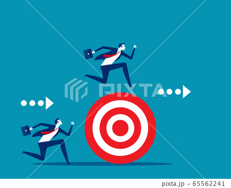 Person move forward with goals. The difference 65562241