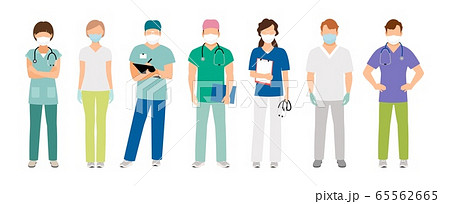 Medical staff in protective masks Medical staff in protective masks 65562665
