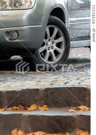 subaru suv on the pavement subaru suv on the pavement 65565331