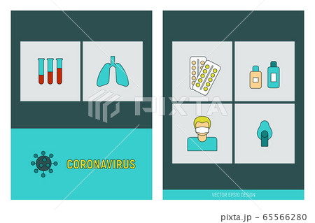 COVID-19 virus seamless pattern background 65566280