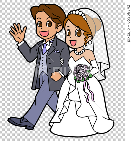 young men and women having a wedding young men and women having a wedding 65566542