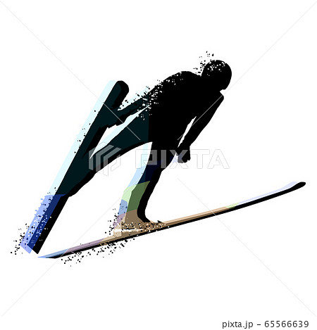 Silhouette of Springboard jumping Silhouette of Springboard jumping 65566639