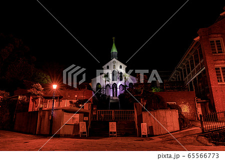 長崎・大浦天主堂ライトアップ 65566773