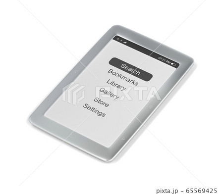 Silver e-book reader 65569425