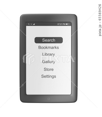 E-book reader isolated on white 65569426