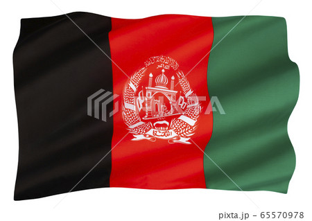 The national flag of Afghanistan The national flag of Afghanistan 65570978
