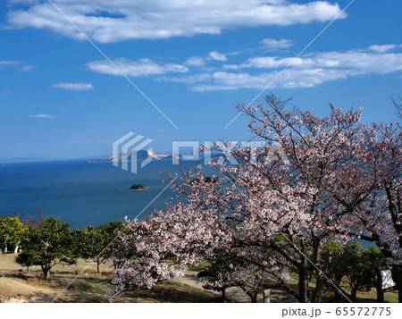 万葉岬から見る春の播磨灘の眺望 万葉岬から見る春の播磨灘の眺望 65572775