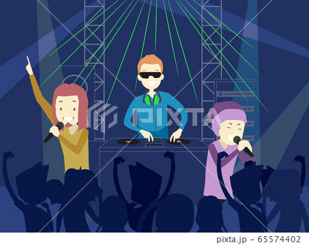 People Man Party People Singer Illustration 65574402
