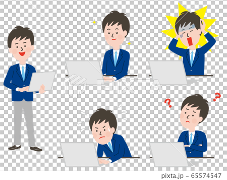 Facial expression of a male student operating a computer Facial expression of a male student operating a computer 65574547