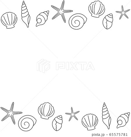 seashell border clip art
