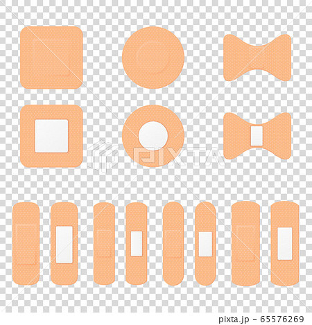 Vector 3d Realistic Medical Patch Icon Set Closeup Isolated on Transparent Background. Design Template Adhesive Bandage Elastic Medical Plasters. Front and Back Side View Vector 3d Realistic Medical Patch Icon Set Closeup Isolated on Transparent Background. Design Template Adhesive Bandage Elastic Medical Plasters. Front and Back Side View 65576269