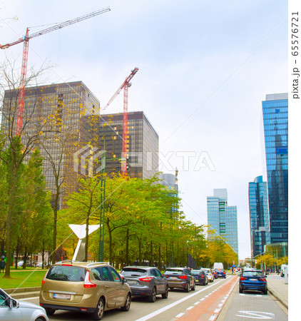 traffic road  Downtown Brussels, Belgium 65576721