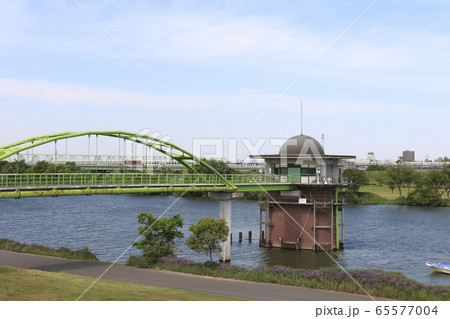 金町浄水場　取水塔　東京都葛飾区金町　　　　 65577004