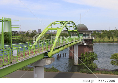 金町浄水場　取水塔　東京都葛飾区金町　　　　 65577006