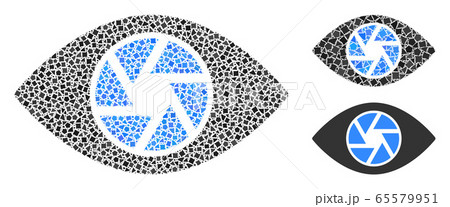 Rugged Shutter Eye Icon Mosaic Rugged Shutter Eye Icon Mosaic 65579951