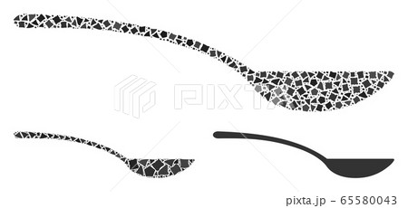Trembly Empty Spoon Icon Mosaic Trembly Empty Spoon Icon Mosaic 65580043
