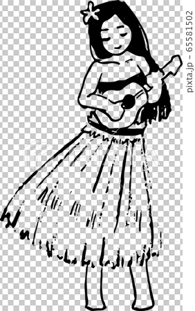 Hawaiian woman 65581502