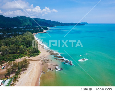 aerial view of Bang Niang Beach Khaolak aerial view of Bang Niang Beach Khaolak 65583599