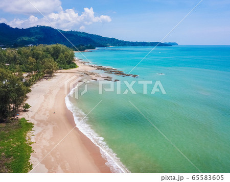 aerial view of Bang Niang Beach Khaolak aerial view of Bang Niang Beach Khaolak 65583605