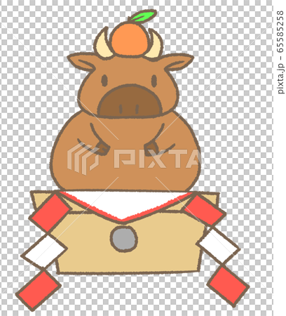 Ushi no Kagami Mochi B - Stock Illustration [65585258] - PIXTA