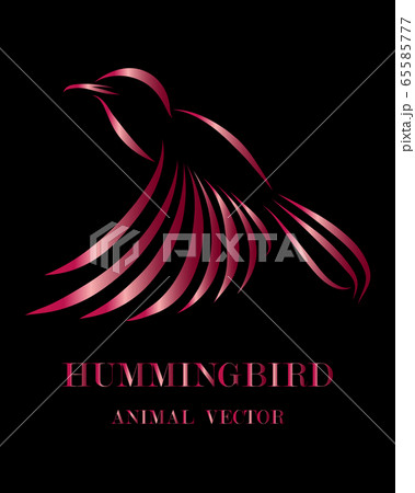 Ruby line art Vector illustration on black...のイラスト素材 [65585777] - PIXTA