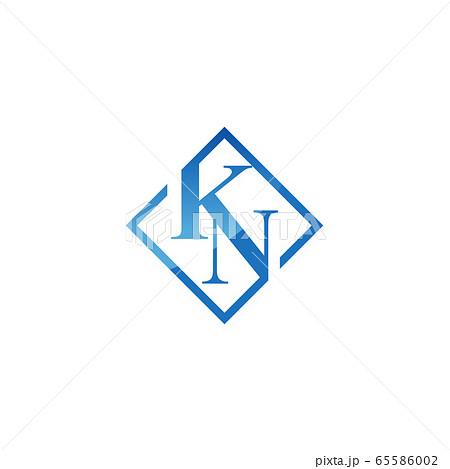Letter KN typography logo Letter KN typography logo 65586002
