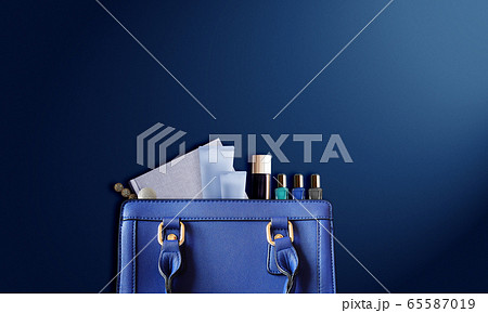 おしゃれな女性のカバンの中身 65587019