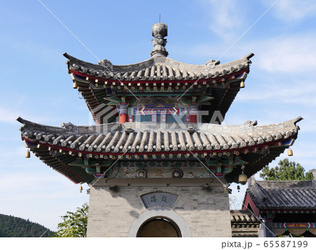 香山寺（洛陽の龍門）の鼓楼 65587199
