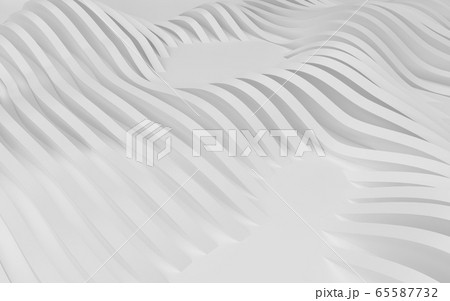 Abstract Curved Shapes. White Circular Background. Abstract Curved Shapes. White Circular Background. 65587732