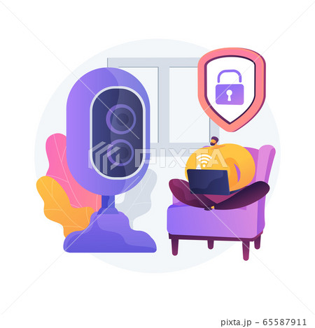 Indoor security system abstract concept vector illustration. Indoor security system abstract concept vector illustration. 65587911
