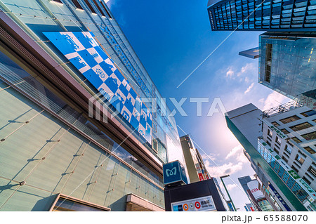 日本の東京都市景観 東京・銀座＝3月9日 65588070