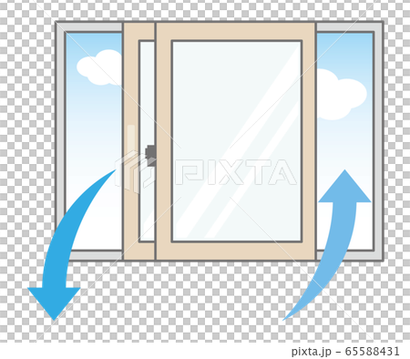 一窗通風換氣示意圖 風道 65588431