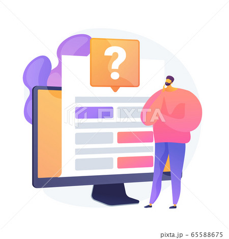 Online survey vector concept metaphor 65588675