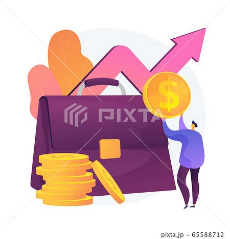 Financial benefit vector concept metaphor 65588712