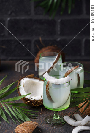 Natural healthy fresh coconut water 65589181