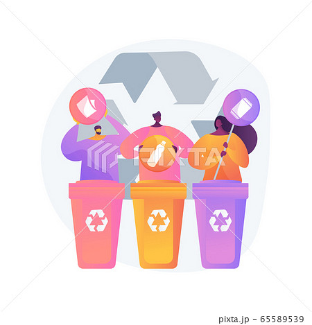 Garbage collection and sorting abstract concept vector illustration. Garbage collection and sorting abstract concept vector illustration. 65589539