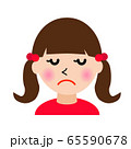 女の子顔正面イラスト 65590678