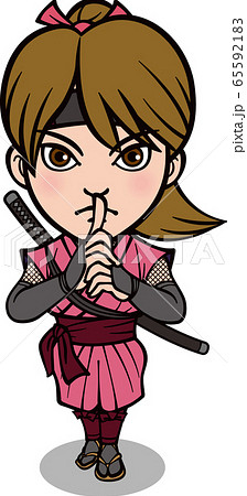 女忍者　桃色 65592183