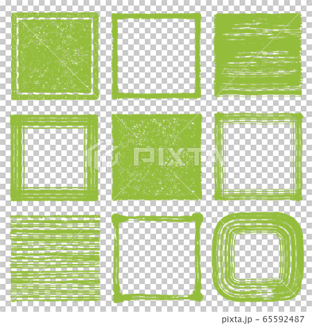 Matcha new tea square advertisement illustration 65592487
