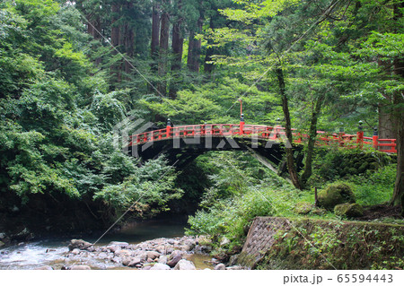 山形県 夏 羽黒山 神橋 山形県 夏 羽黒山 神橋 65594443