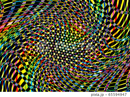 カラフルなラインとブラックのコントラスト 65594947